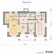 Планировки: Дом из кирпича по проекту M284 