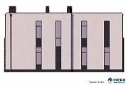 Фасады: Современный двухэтажный коттедж из газобетона по проекту М471 