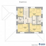 Планировки: Дом из кирпича по проекту M348 