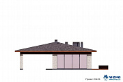 Фасады: Одноэтажный дом из газобетона по проекту М476 