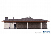Фасады: Одноэтажный дом из газобетона по проекту М476 